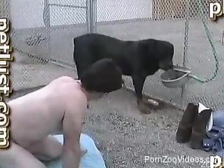 Candian tuxedo dude is happy to seduce his big-dicked dog