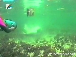 Horny guy goes underwater for a bit of sexual fantasy