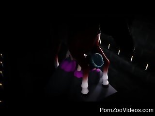 3D porn video featuring a loli that loves bestiality