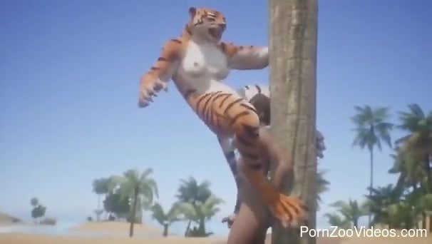 Loud fantasy zoophilia in animated scenes with a gay lover
