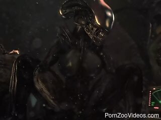 Brilliant 3D fucking with a very sexy Xenomorph