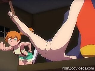 Rough animated zoophilia with tentacles and rough sex