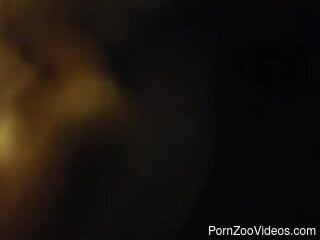 German Shepherd is having zoo sex with housewife