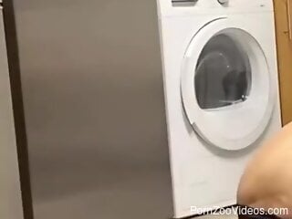 Hot slut plays with the dog in merciless zoophilia sex scenes